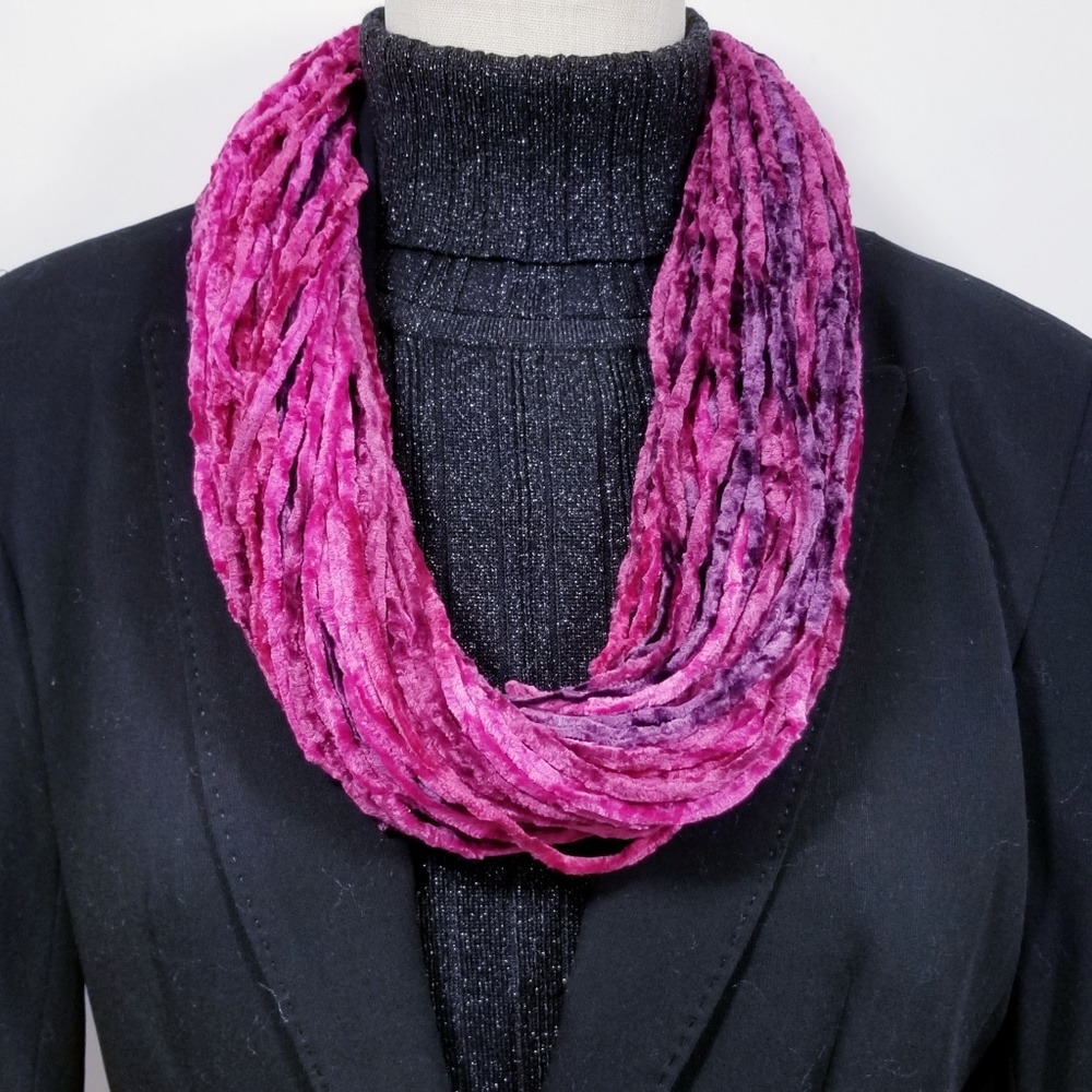 Velour Infinity Scarves with Magnet Clasp